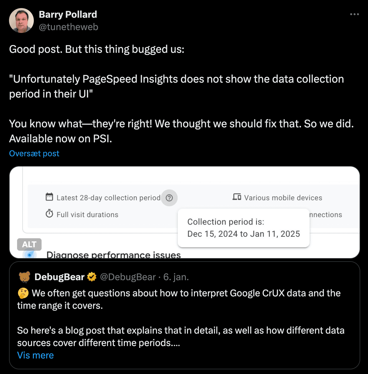 pagespeed insights update