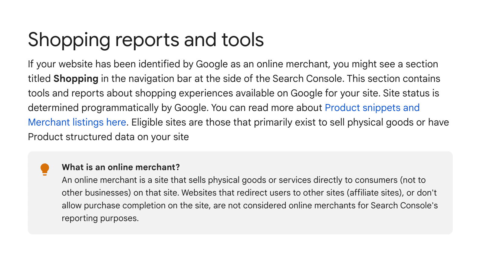 google shopping reports and tools