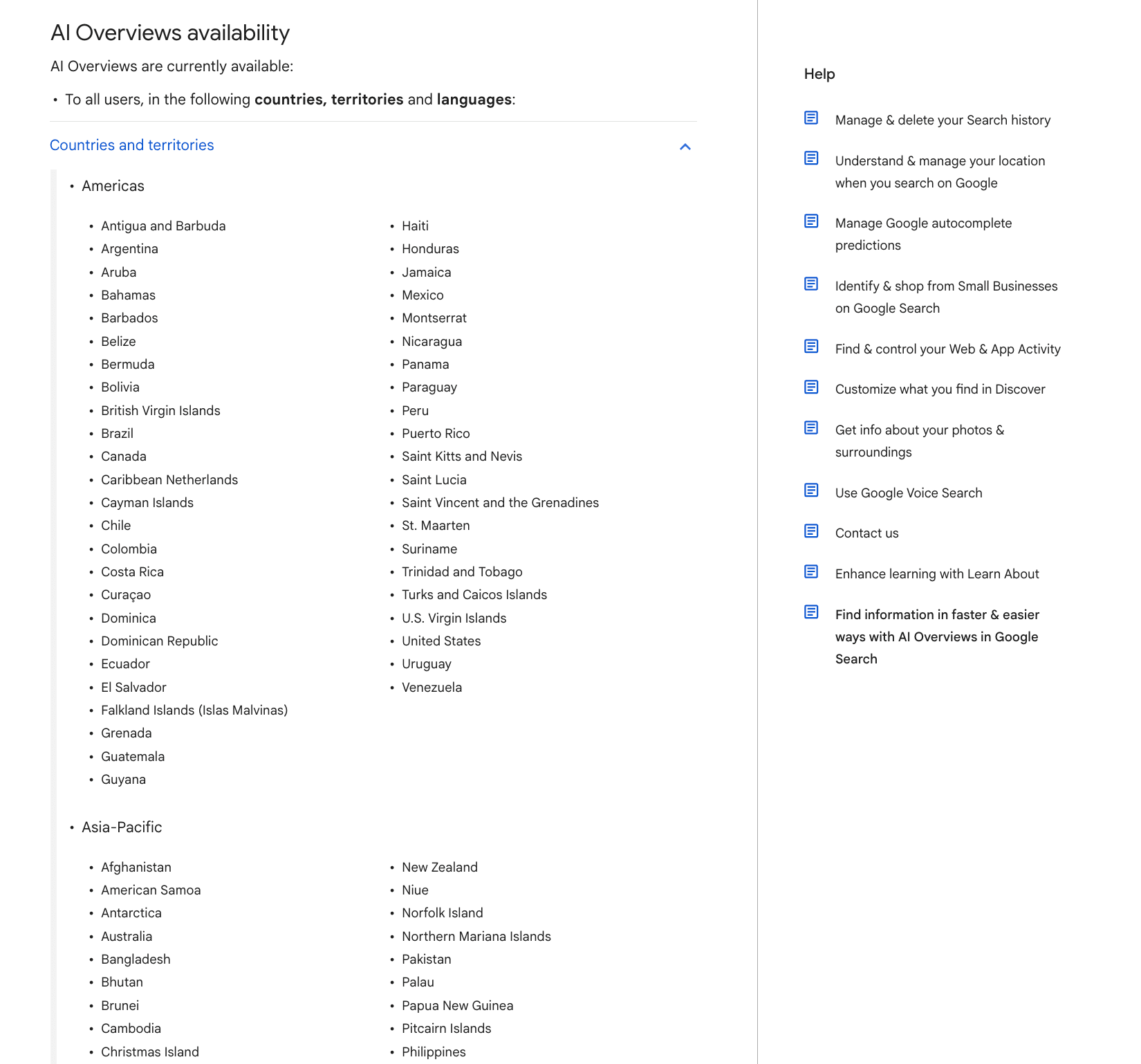 AI Overviews global rollout