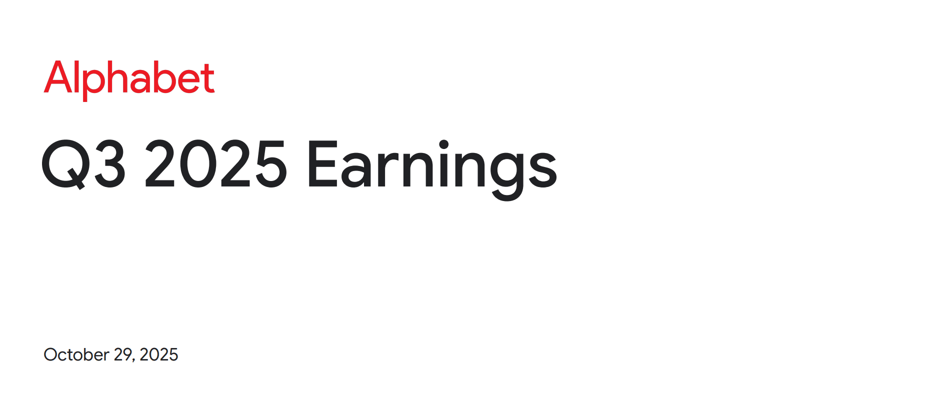 Alphabet q3 2025 earnings