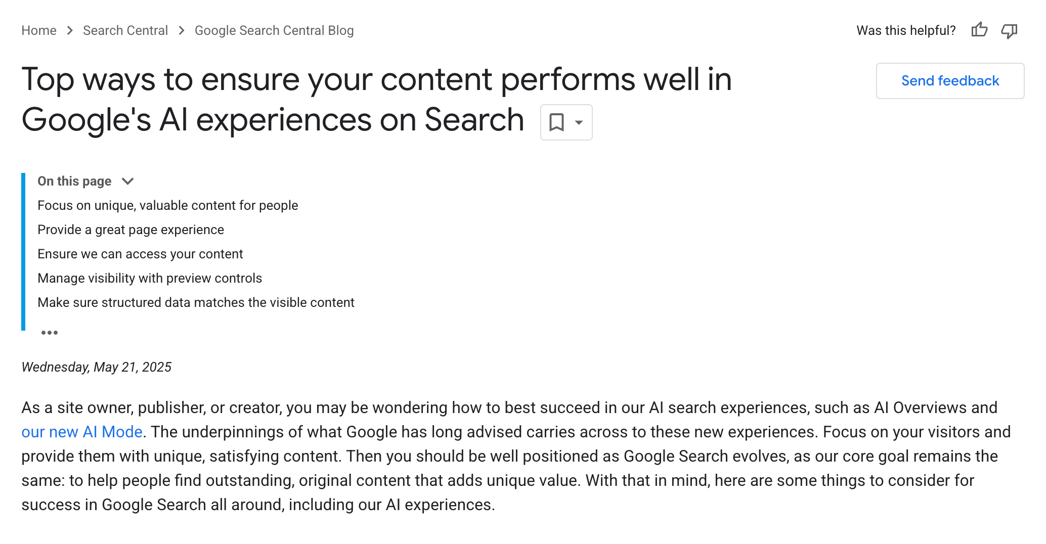 google ai overviews guide