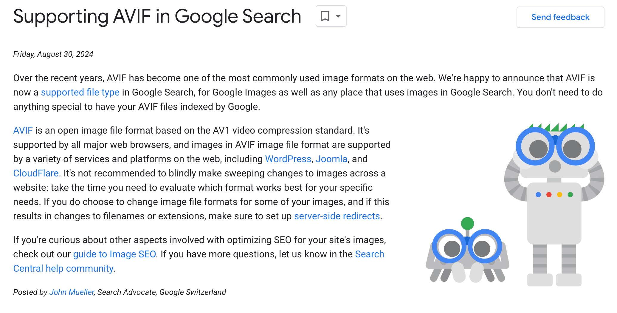 avif in google search