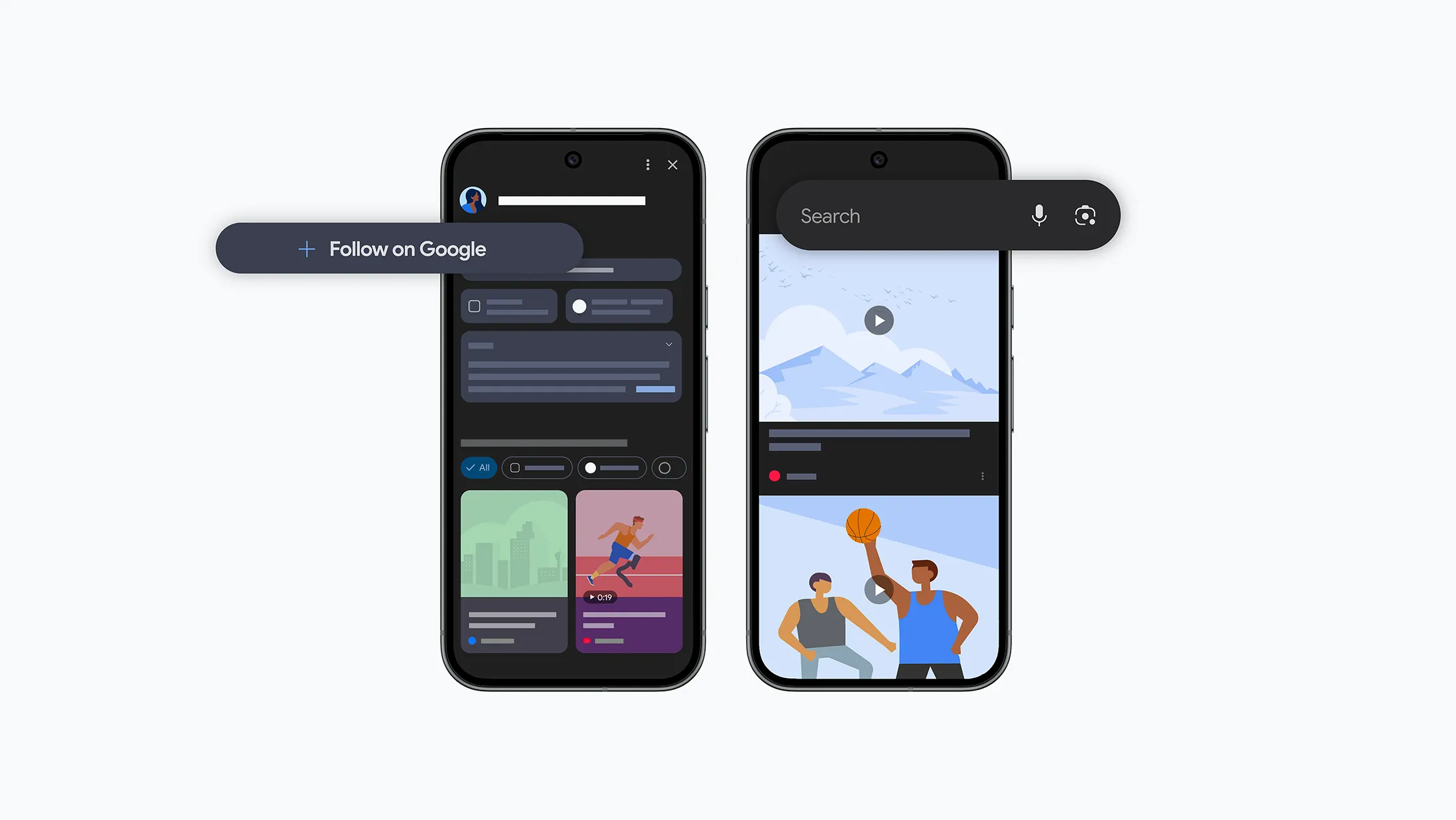 google discover and social profiles