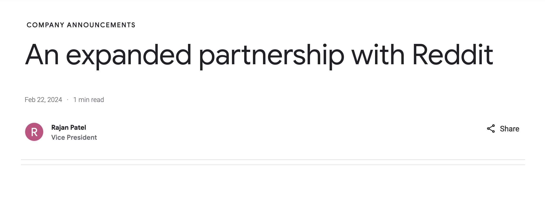google and reddit partnership