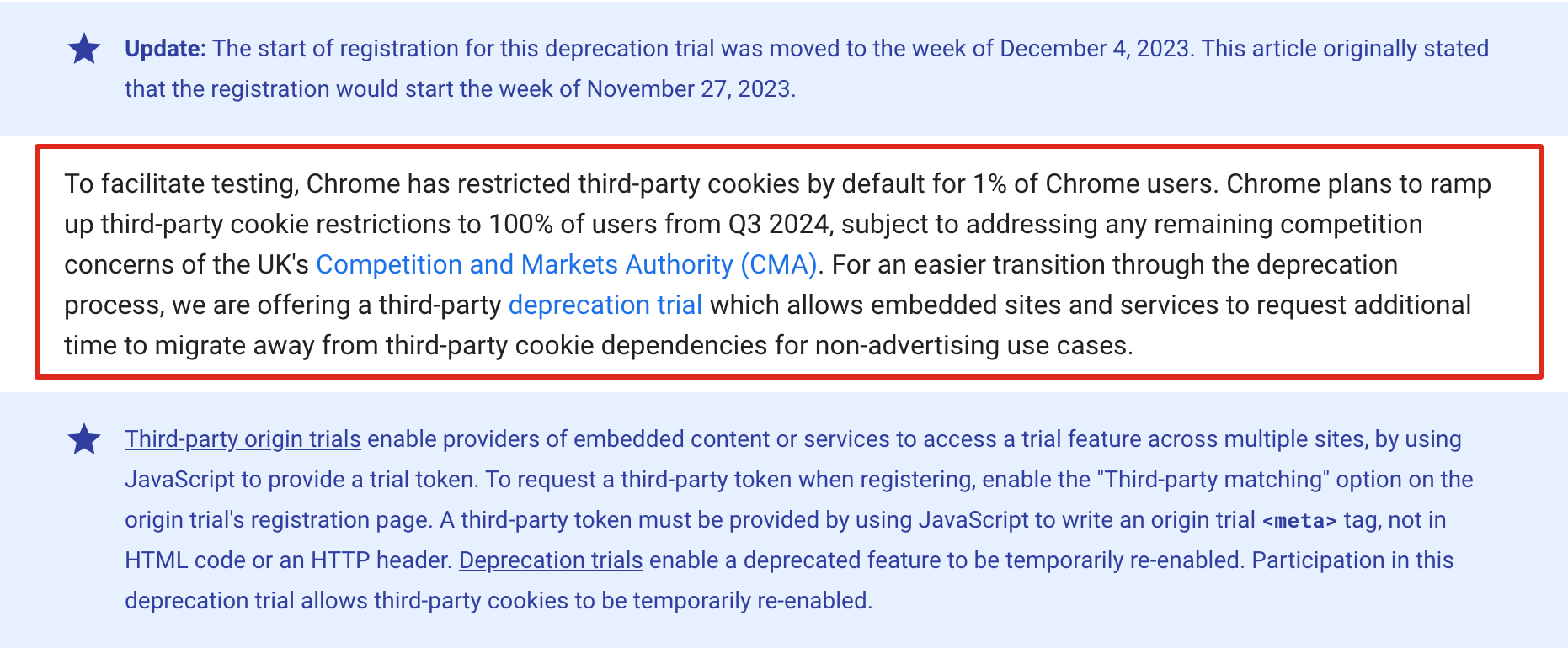 google on third-party cookies